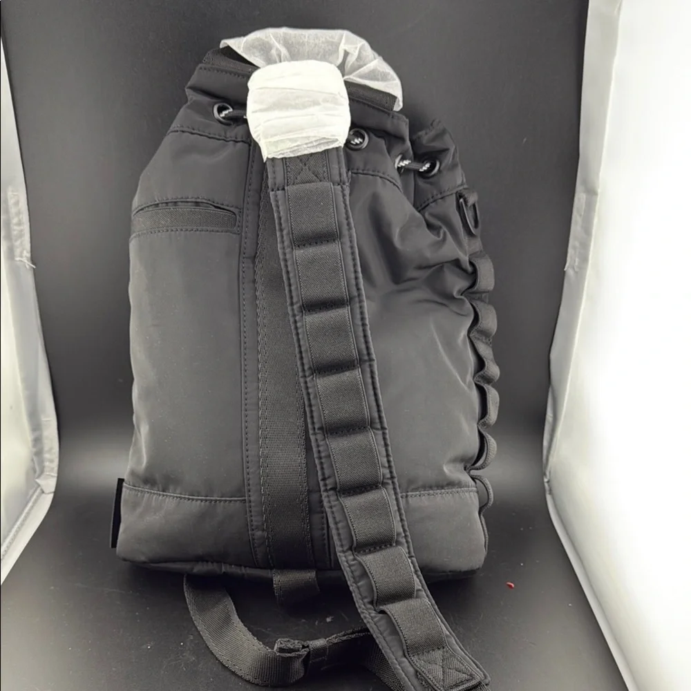 Dagne Dover Black Drawstring Men's Backpack